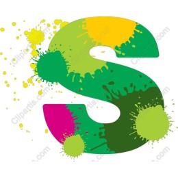 Colorful Splash Letter