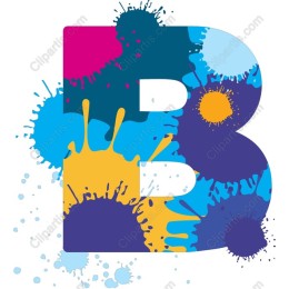 Splashy Letter B