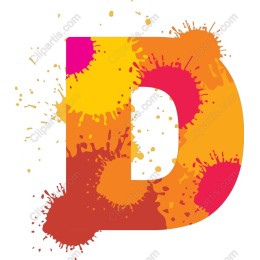 Splash Letter D