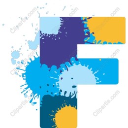 Splashy Letter F