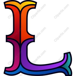 Vibrant Letter L