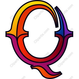 Vibrant Letter Q - Dynamic