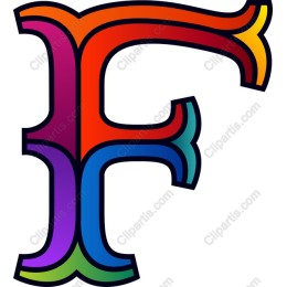 Vibrant Letter F