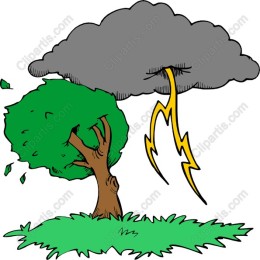 Stormy Sky with Tree