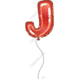 Red Balloon Letter J