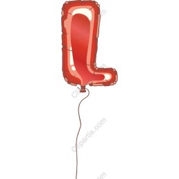 Red Balloon Letter L