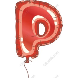 Red Balloon Letter P