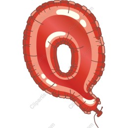 Red Balloon Letter Q