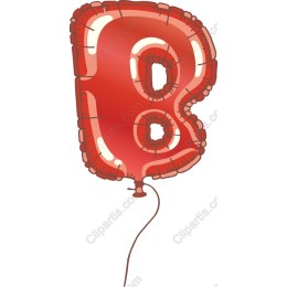 Red Number 8 Balloon