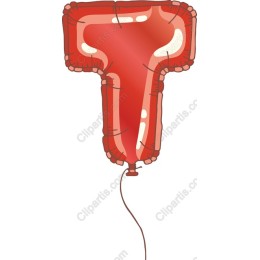 Red Balloon Letter T