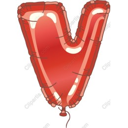 Red V Balloon