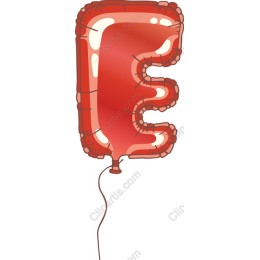 Red Balloon Letter E