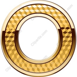 Gold Hexagonal Pattern Circular