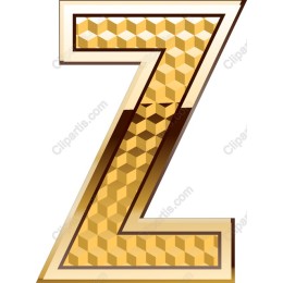 Golden Letter Z