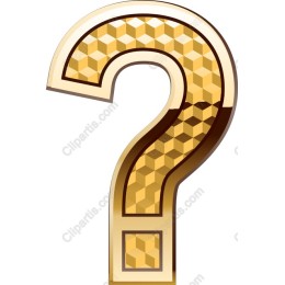Gold Textured Question Mark