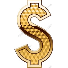 Gold Dollar Sign