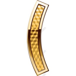 Gold Geometric Curved Border