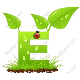 Eco-Friendly Leafy E