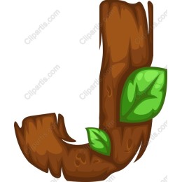 Wooden Letter J