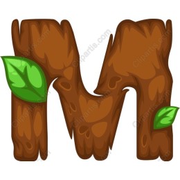 Wooden Letter M
