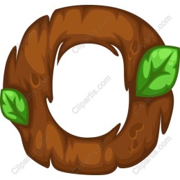 Rustic Wood Frame with Green Leaves