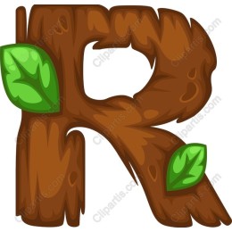 Wooden Letter R