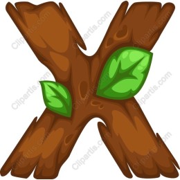 Wooden Letter X