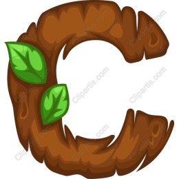 Wooden Letter C