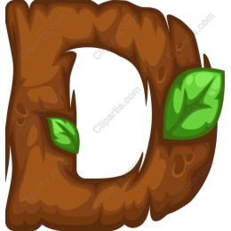 Wooden Letter D