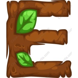 Wooden Letter E