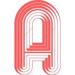 Layered Vintage 'A' Monogram