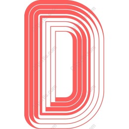 Stylized Letter D