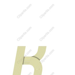 Elegant Line Art Letter K