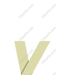  Geometric Letter V