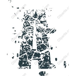 Artistic Textured Letter A