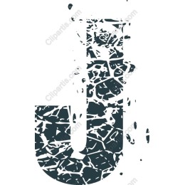 Grunge Letter J
