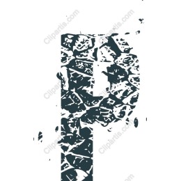 Floral Letter P