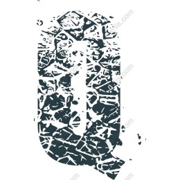 Abstract Letter Q