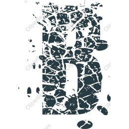 Cracked Letter B