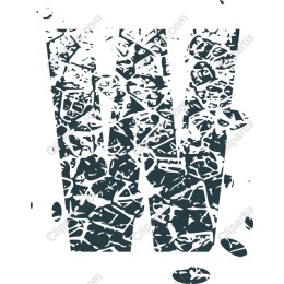 Textured Letter W