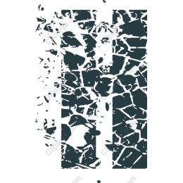 Abstract Fragmented Letter