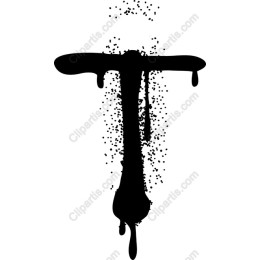 Ink Splash Letter T