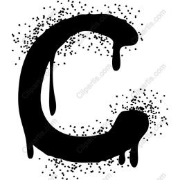 Dripping Letter C