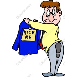 Kick Me Cartoon