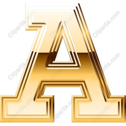 Golden Letter A