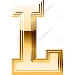 Elegant Gold Letter L