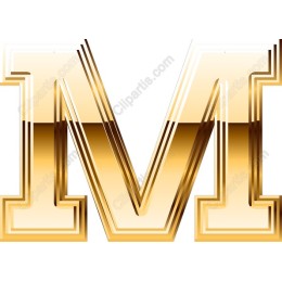Gold Letter M