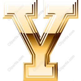 Golden Letter Y