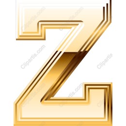 Golden Letter Z - Elegant & Versatile