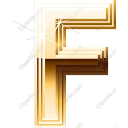 Gold Letter F